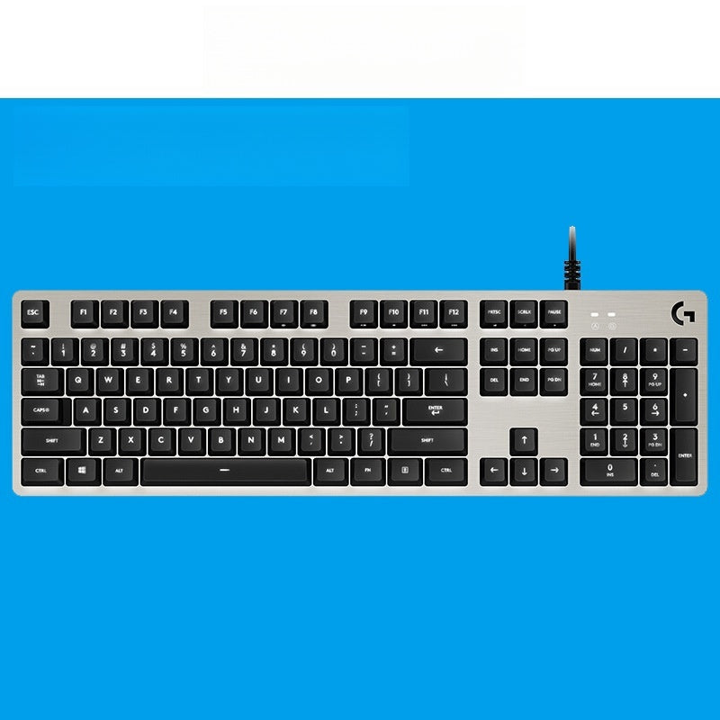 G413 Mechanical Gaming Keyboard 104 Keys Metal Panel Backlight USB