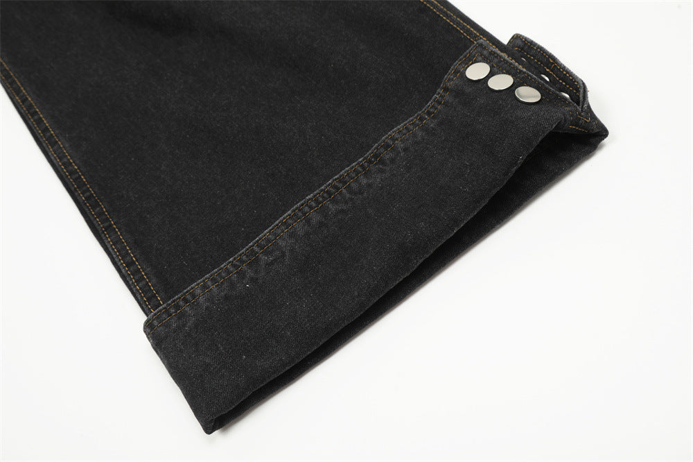 Fashion Loose Cool Wide Leg Jeans Men