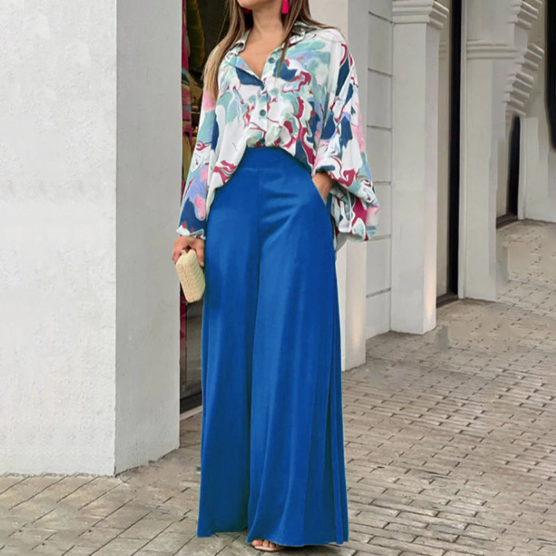 Printed Wide-Leg Pants in Multiple Colors