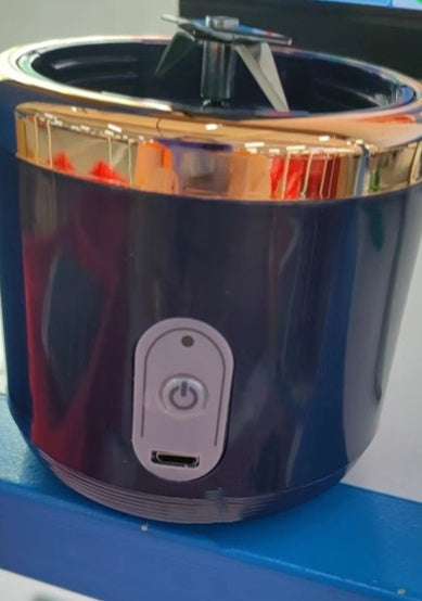 خلاط محمول صغير بـ 6 شفرات، شحن USB، عصارة سموذي، خلاط طعام، كسارة ثلج