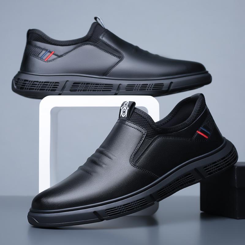 Men's Black White Casual Flats Walking Shoes