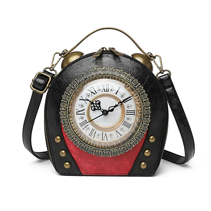 Walking clock antique bag