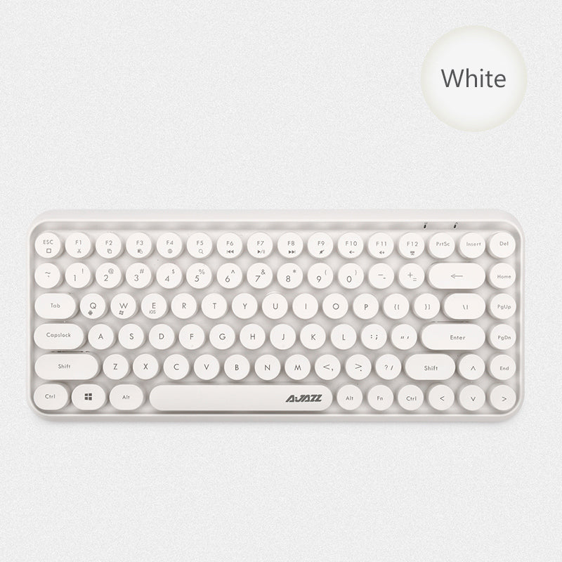 Wireless Bluetooth 84-Key Keyboard with 10M Range for Windows, Mac, Android