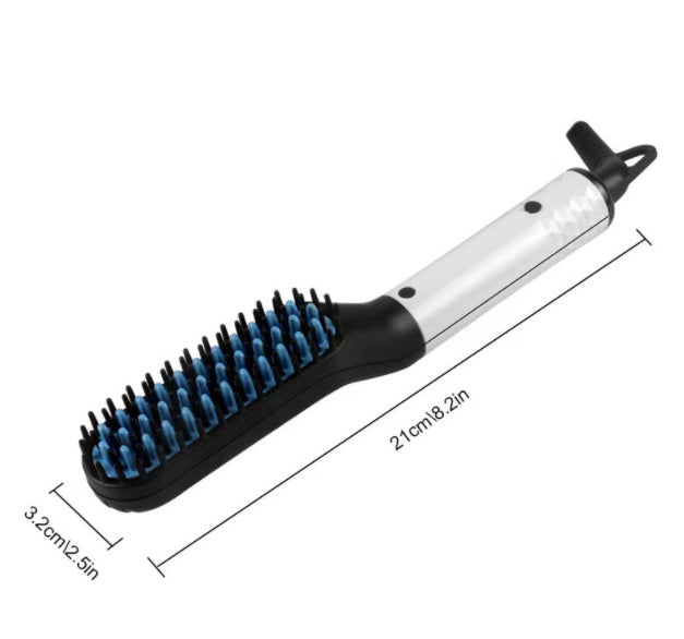 Dual-Use Hair Straightener & Styling Comb with Tourmaline Ceramic