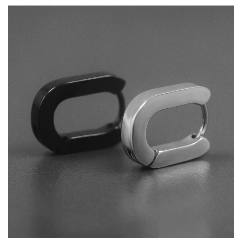 Hip Hop Street Ear Studs Men Hiphop Geometric Earrings