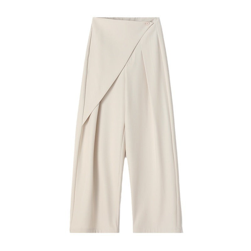 High-Grade Two-Piece Women's Suit with Wide-Leg Pants