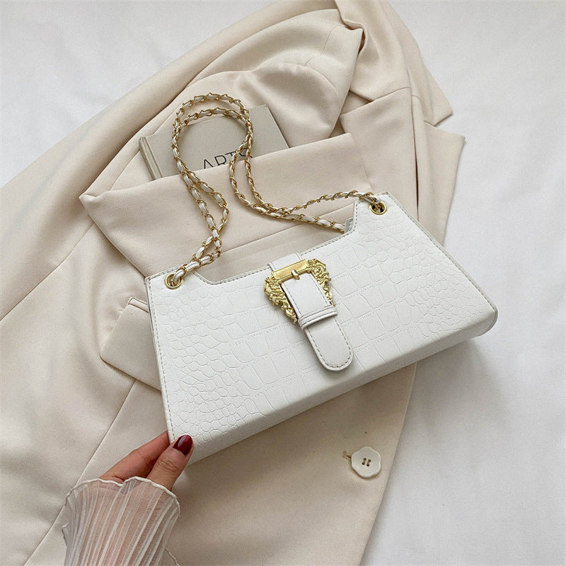 Women's PU Small Square Crossbody Shoulder Bag Casual Fashion Chain