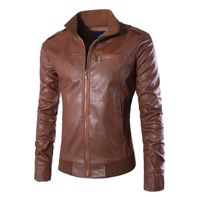Motorcycle Artificial Leather Jackets with Polyester Lining