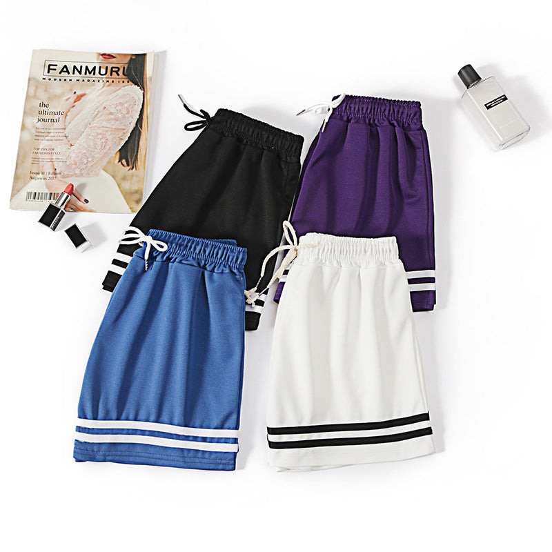 Men's And Women's Fashion Loose High Waist Casual Shorts