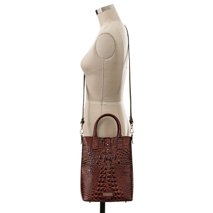 Women's Retro Multi-Color Crocodile Pattern Shoulder Bag
