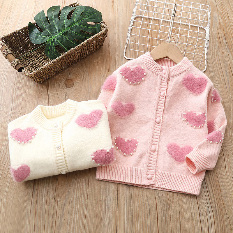 Girls Knit Sweater Pullover Cardigan Top