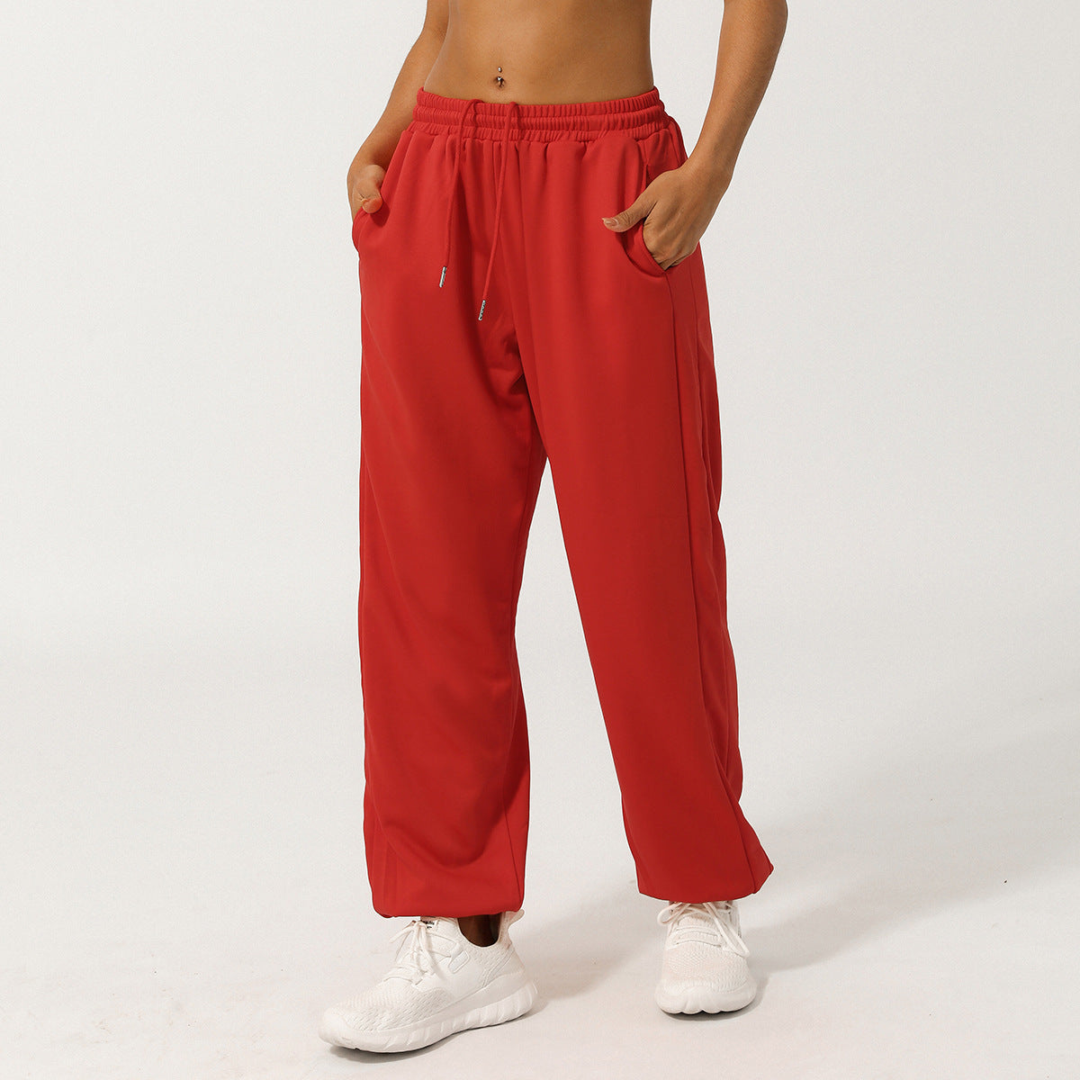 European And American Loose Tappered Track Sweatpants