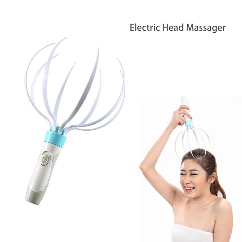 Masseur vibrant électrique 8 griffes pour le cuir chevelu et le corps