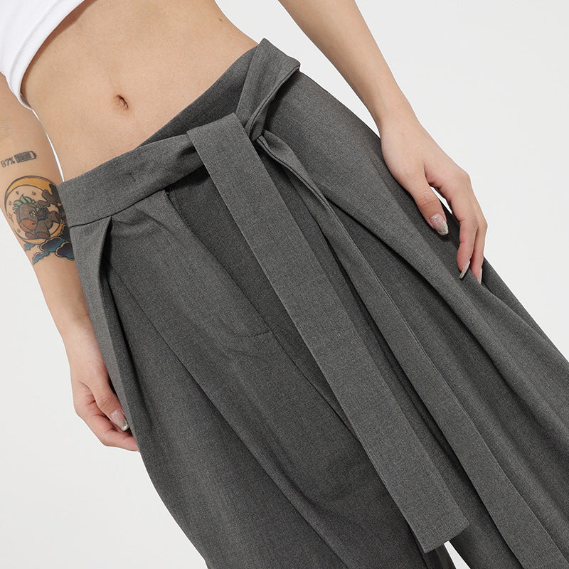 Pantalon Femme Décontracté Large Taille Moyenne