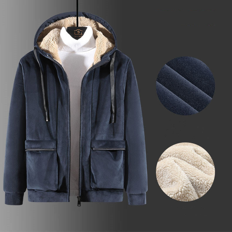 Casual Youth Large Two-Piece Hooded Winter Suit