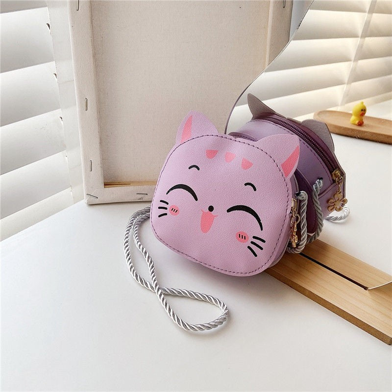 Girls' Trendy PU Crossbody Bag 21cm