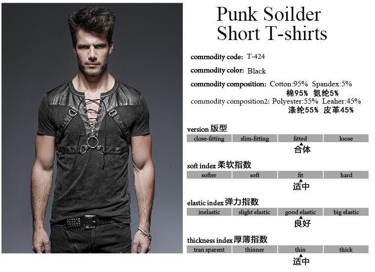 Chemise Steampunk ouverte sur la poitrine