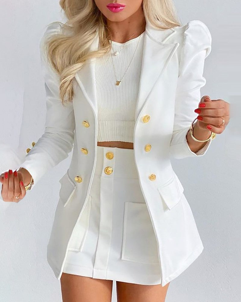 Mini-jupe unie pour femme disponible en plusieurs coloris, tailles S-XL
