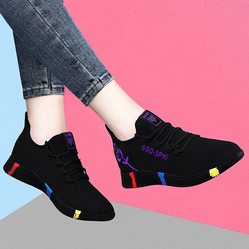 Chaussures de sport plates antidérapantes de loisirs pour femmes