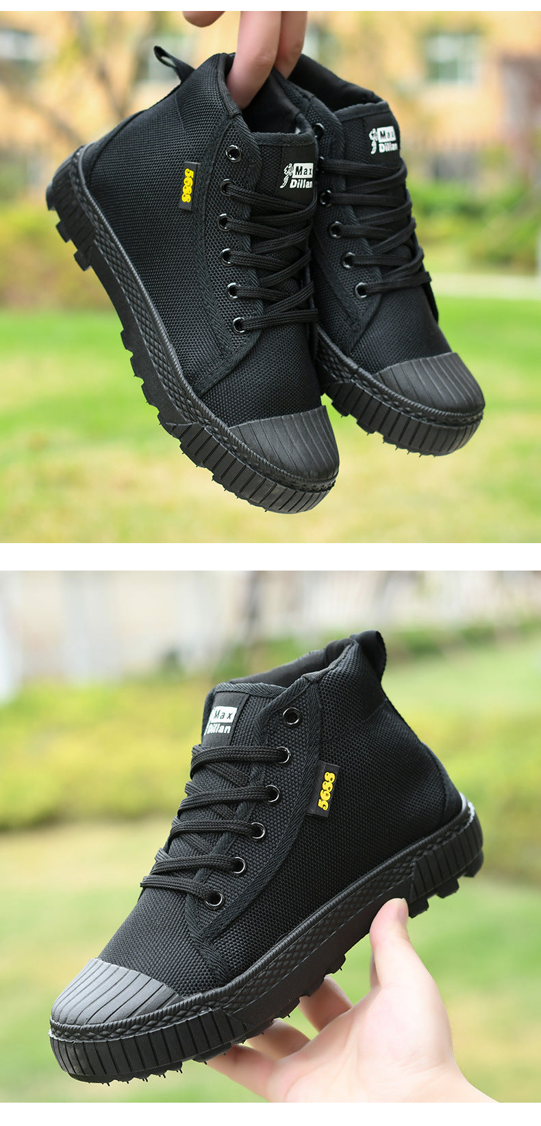 Men's High-Low Canvas Cloth Shoes Breathable Sports Sneakers