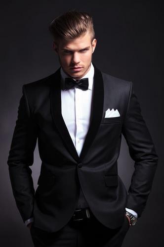 Men's Slim Fit Two-Piece Suit, Sizes XS-5XL