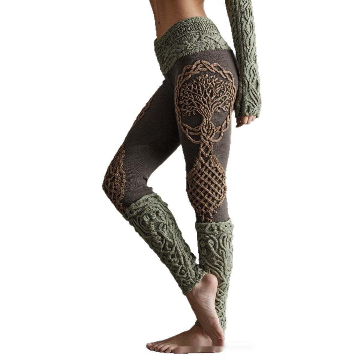 European & American Digital Print Women's Leggings