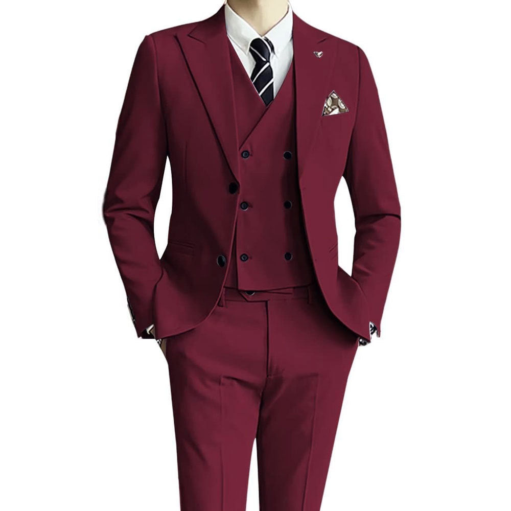 Men's Three-Piece Formal Suit Set