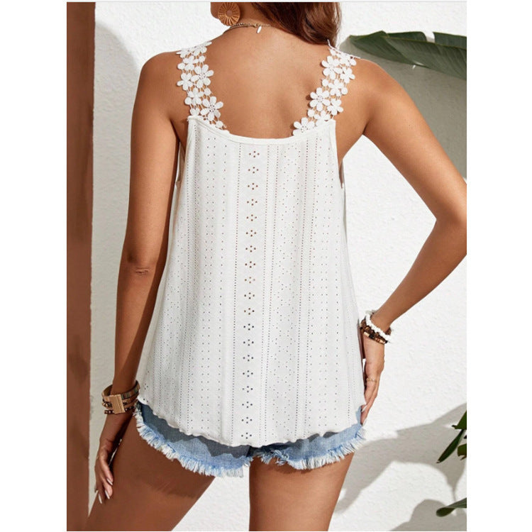 Solid Color Round Neck Slim Vest Sleeveless Pullover