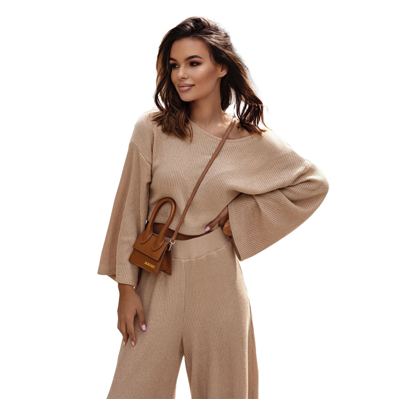 Women's Loose Solid Color Long-sleeved Suit