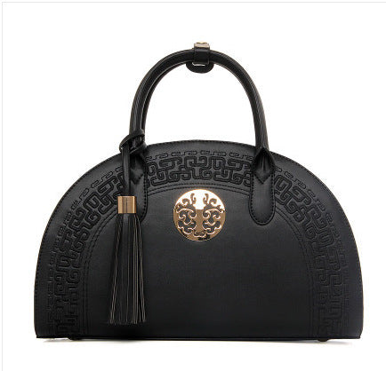 Sac à main mode femme automne hiver style national sac à bandoulière avec poignée souple