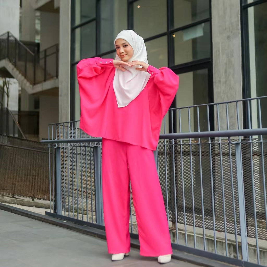 Muslim Loose Leisure Two-piece Suit