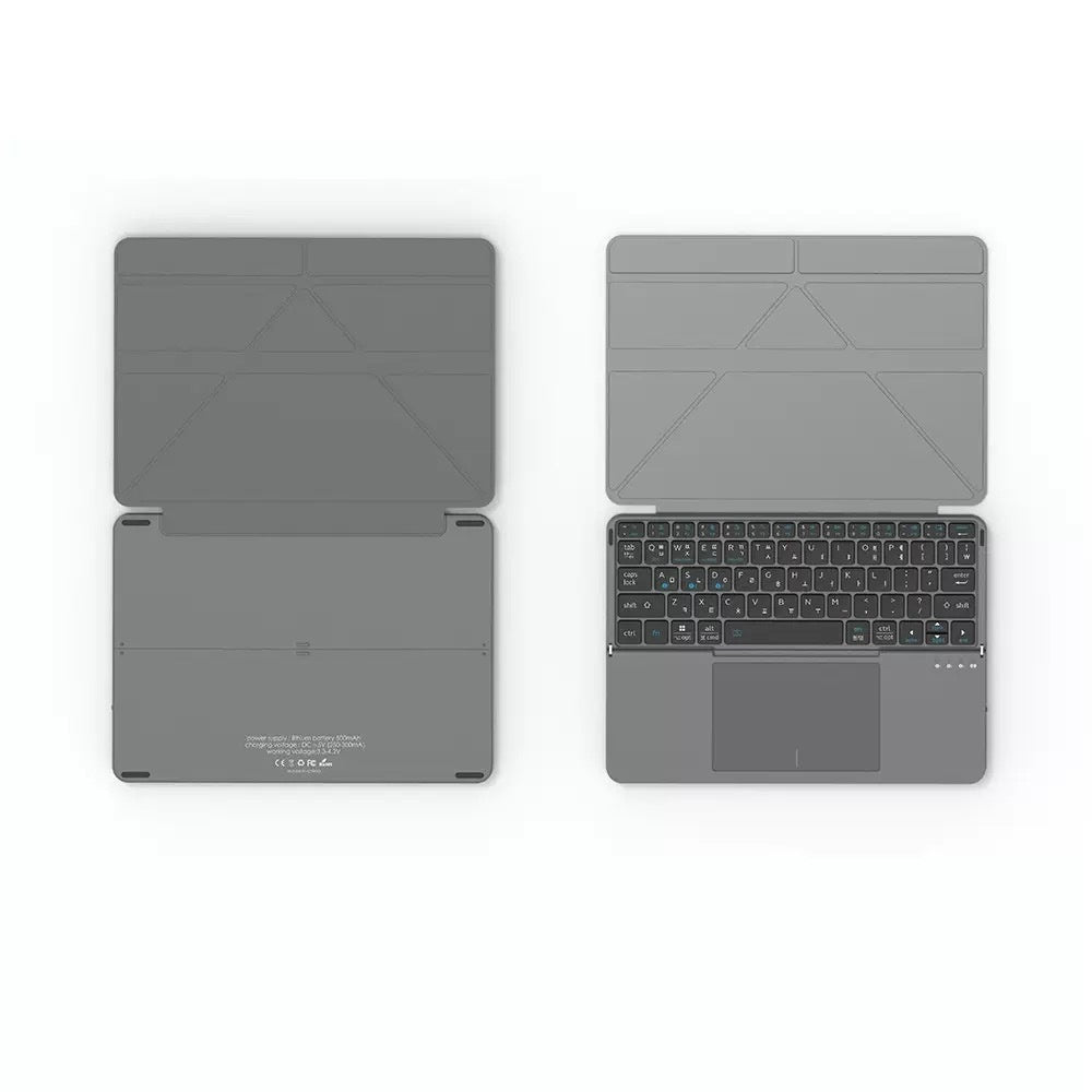 Gray Wireless Bluetooth Folding Keyboard for Phablet