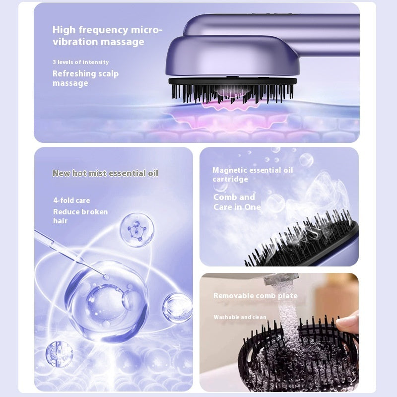 Head Therapy Massage Comb with Essential Oil Atomizer
