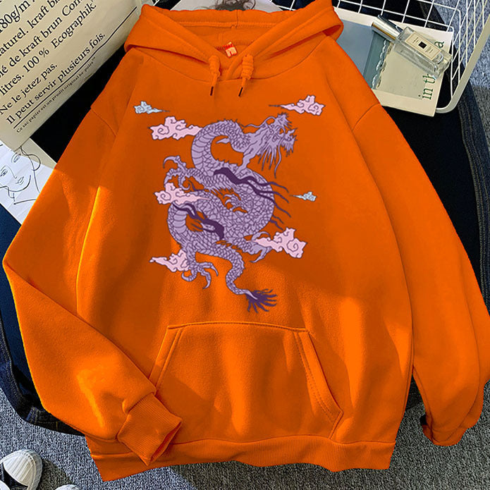 Chinese Dragon Pullover Hoodies for Men