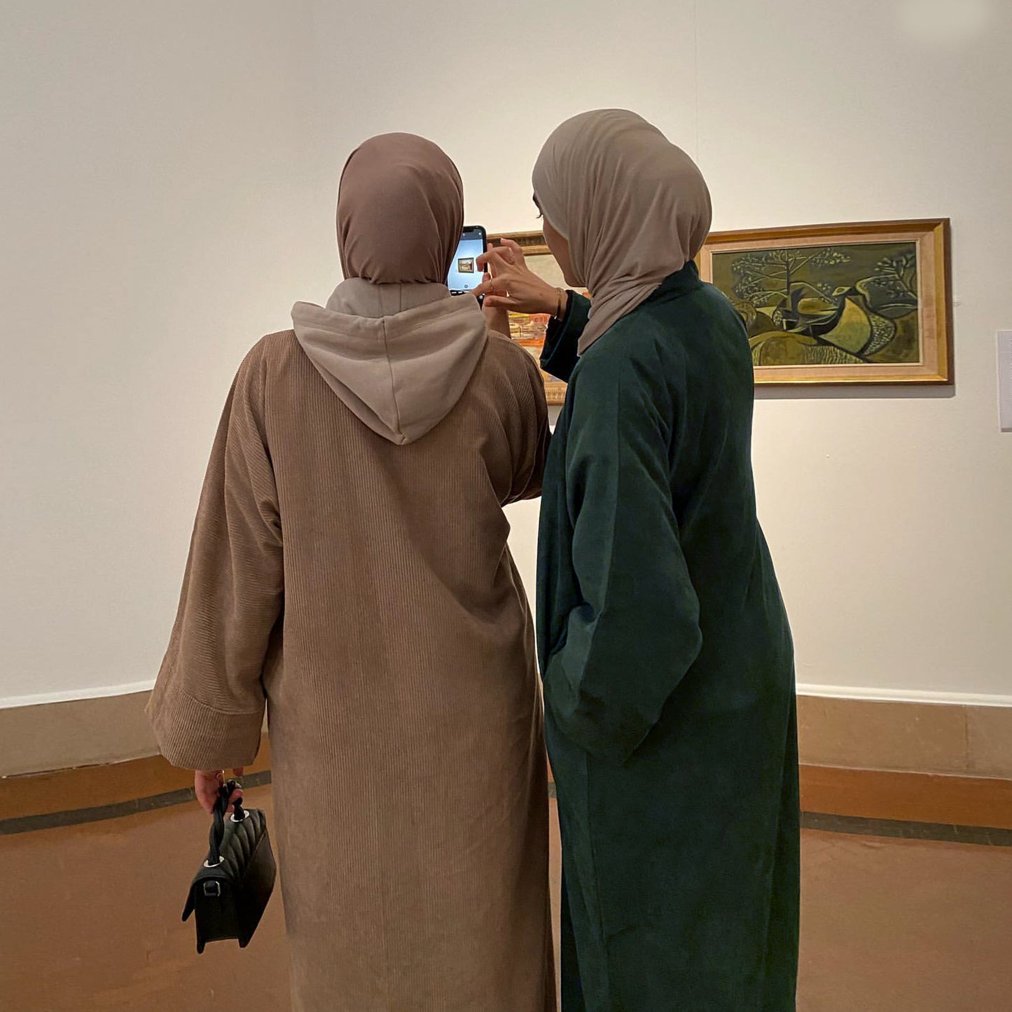 Wide Hem Loose Casual Cardigan Dress for Muslim women