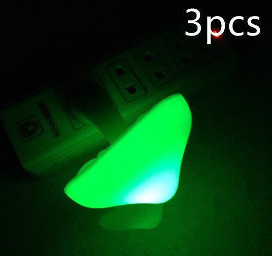 Mushroom LED Night Light with Sensor Warm White EU US Plug Wall Socket Lamp