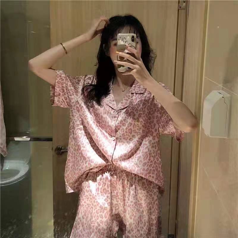 Ensemble de pyjama fin à cardigan pour femme, style japonais, dessin animé mignon