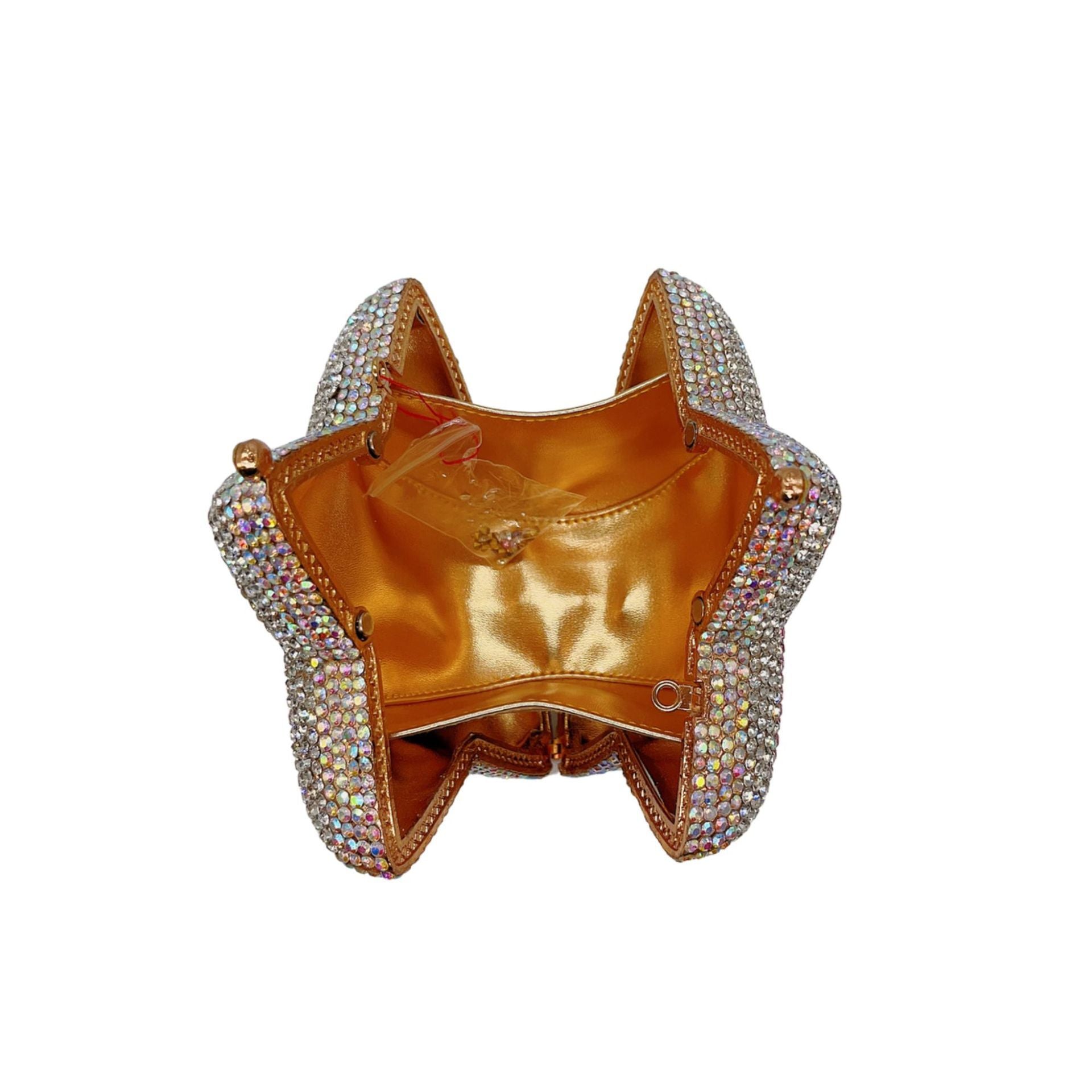 Little Star Studded Full Diamond Handbag with Colorful Gradient