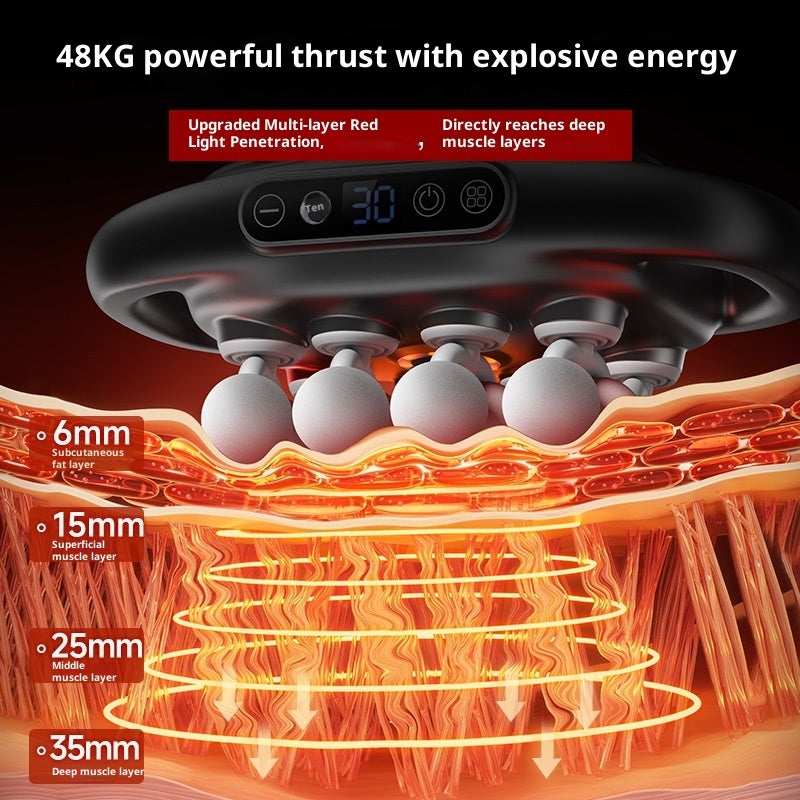 Muscle Relaxation Massage Gun with 16 Heads – Deep Tissue Electric Massager for Back, Shoulders, Legs, and Feet