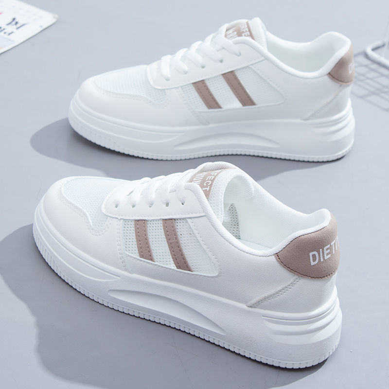 Casual Sports Leather Summer White Sneakers