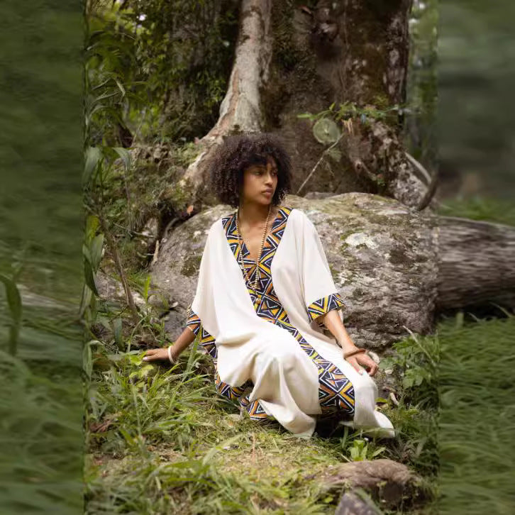 Gulf Woman’s Handmade Maxi Robe with Pocket Skirt