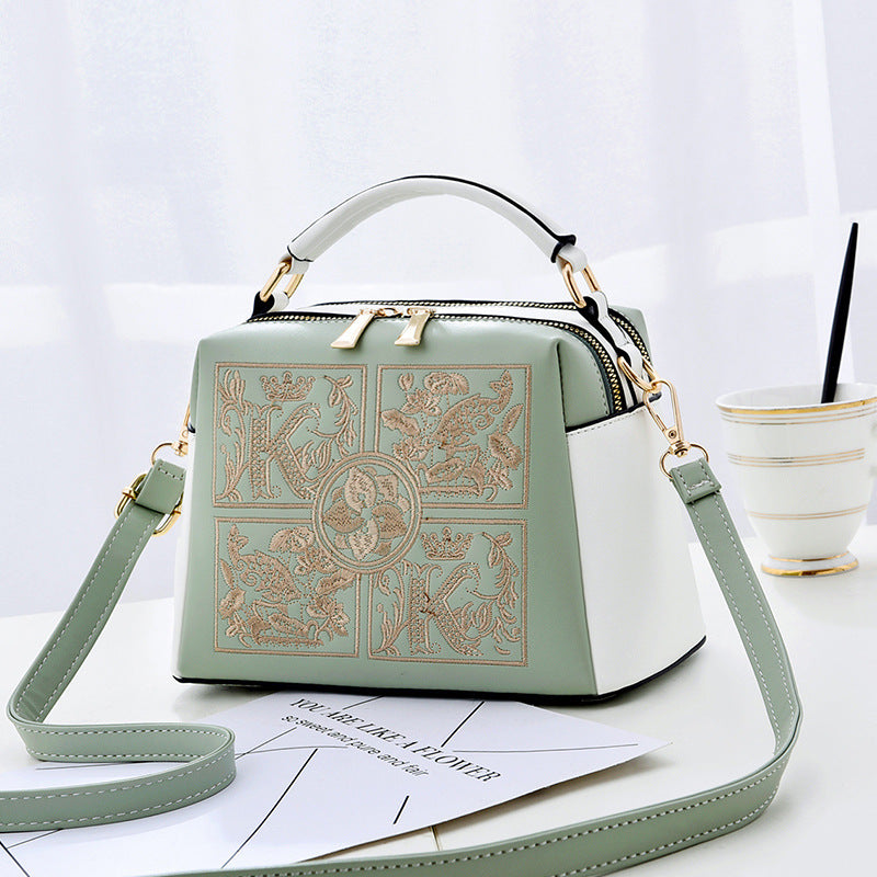Women's Embroidered PU Crossbody Shoulder Bag