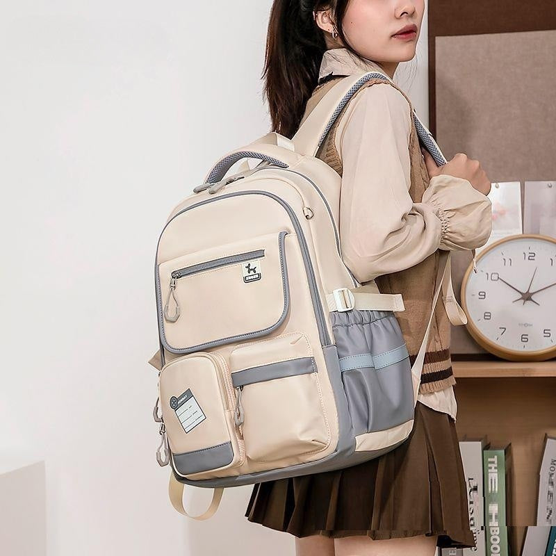 Lightweight Large Capacity Spine Protection Backpack for Girls