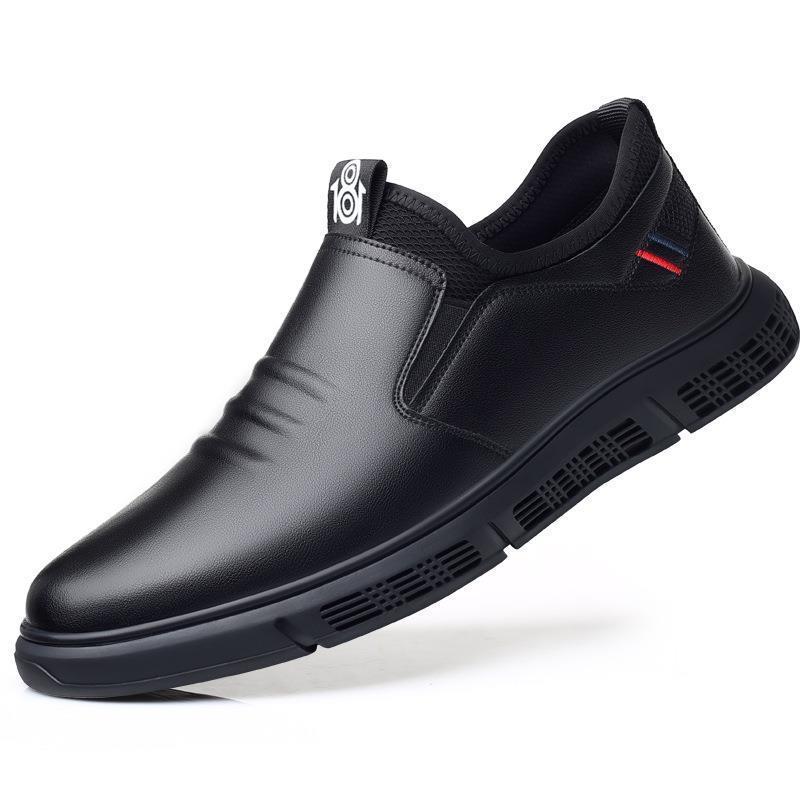 Men's Black White Casual Flats Walking Shoes