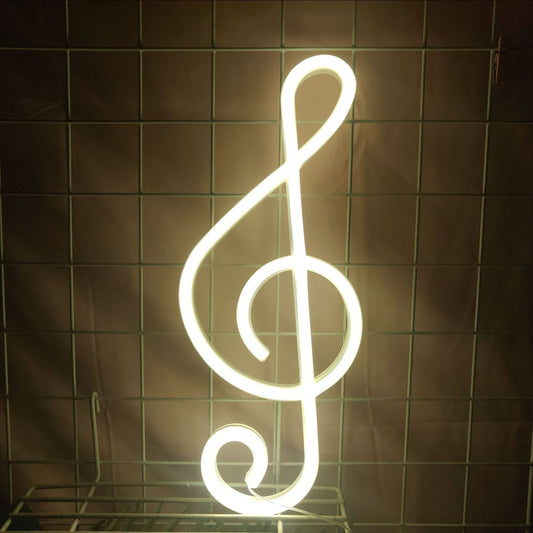 Note Neon Bar Room Decorative Light 35x14mm PVC