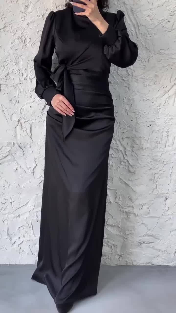 Robe moulante taille haute