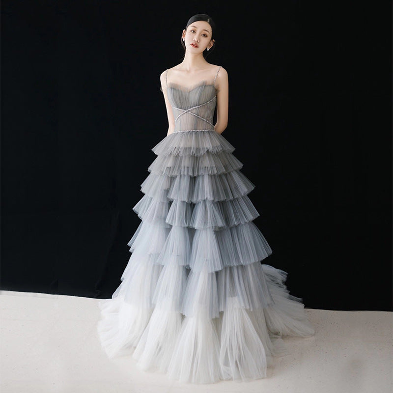 Robe en polyester dégradé Dream Star pour femme