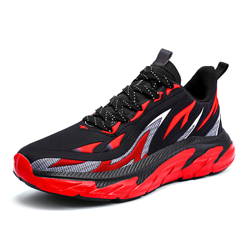 Men's Korean Style Breathable Mesh Lace-Up Shoes Flat Heel