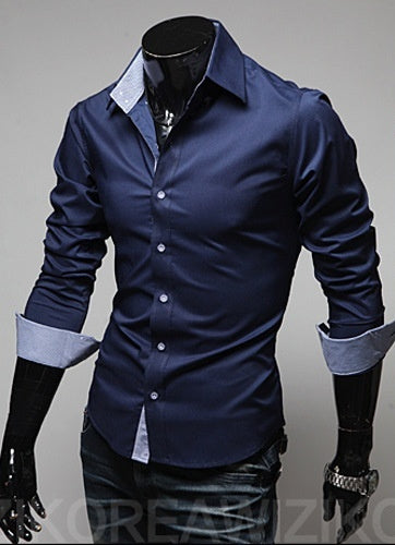 Plaid Casual Plus Size Men's Cotton Shirt