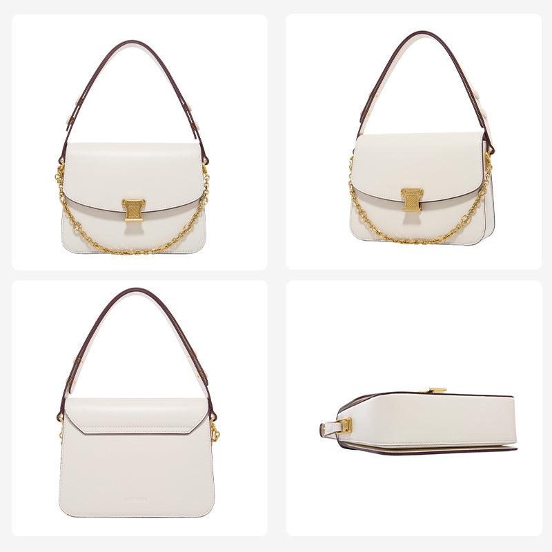 Sac carré bandoulière en cuir à une épaule